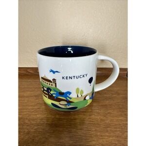 Starbucks‎ KENTUCKY You Are Here Collection 14 oz Ceramic Coffee Mug EUC